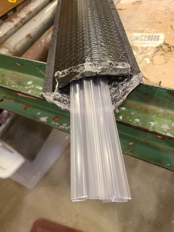 Photo 1 of 2-Pack Frameless Shower Door Bottom Seal for 4-6mm Glass Length 70cm/28inch Glass Door Sweep to Stop Shower Leak