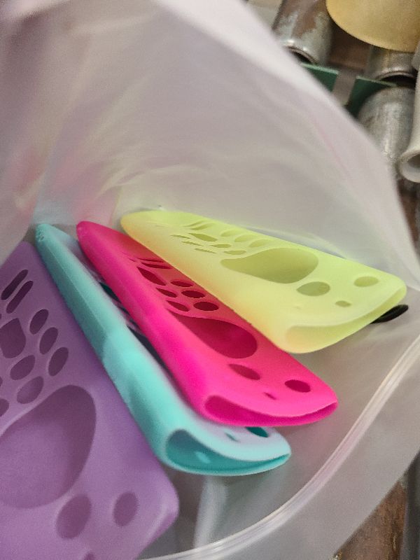 Photo 1 of (4 Pack) Silicone Protective Remote Cover Compatible with TV Stick, HD, 3rd Gen, 4K Remote Controls, Anti-Slip Remote Control Case with Lanyard(Yellow Purple can Glow in The Dark)