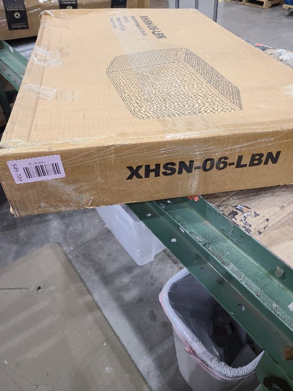 Photo 1 of 180L Wicker Storage Basket with Lid, Handwoven Rattan Large Shelf Basket with Removable Liner, 47.6 Gallon Wicker Basket for Blanket, Storage Trunk with Handle for Closet, Bedroom, Livingroom, Brown