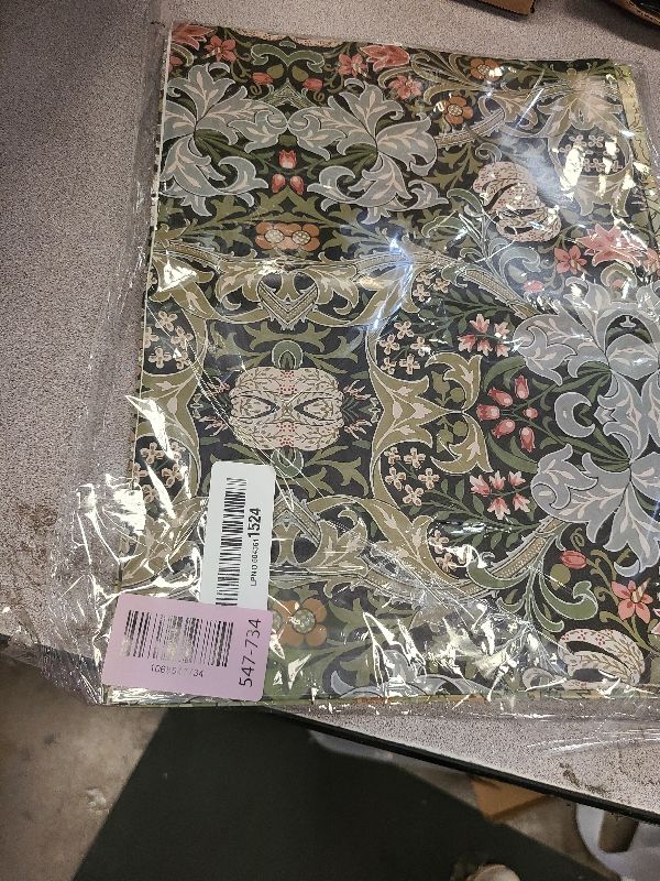 Photo 1 of 12 Sheets William Morris Wrapping Paper 6 Green Vines and Flowers Pattern Design, Vintage Floral Gift Wrap Paper William Morris Art Papers for DIY Crafts Birthday Gift Packing Favors, 20x27 Inch