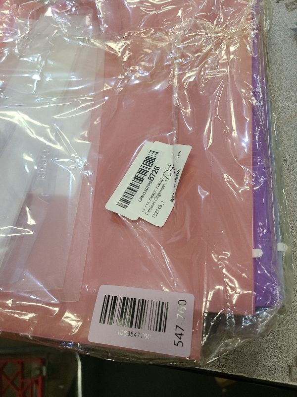Photo 1 of 12 Pcs Plastic Hanging File Folders Letter Size, Extra Capacity Expandable 2 Inch Heavy Duty Reinforced for Home Office Filing Cabinet Organizer, 12 Colors