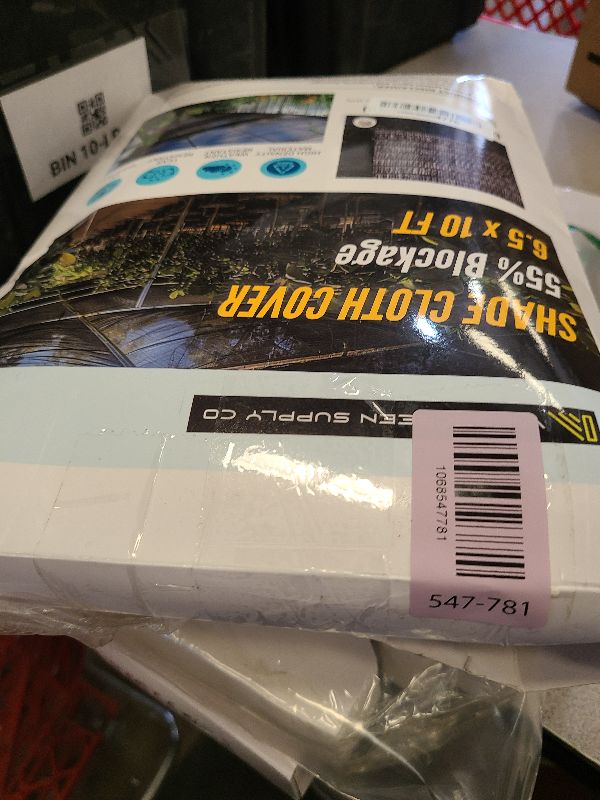 Photo 1 of [WindscreenSupplyCo] 55% 6.5 x 10 FT Shade Cloth Sun Shade Net with Grommets Sunblock Mesh Tarp for Garden Plants Cover Greenhouse and Patio