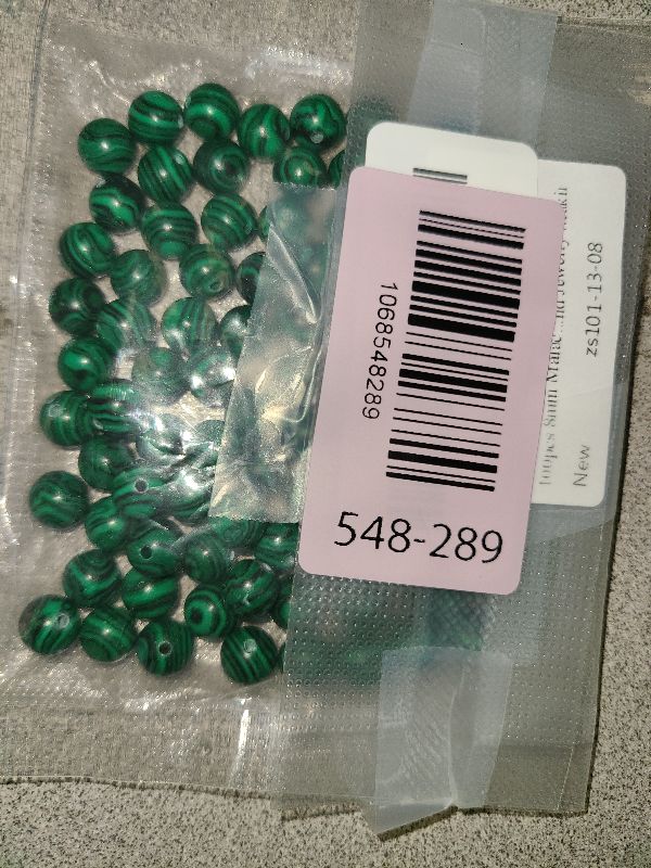 Photo 1 of 100pcs 8mm Malachite Beads Natural Gemstone Beads Round Loose Beads for Crafting and Jewelry Making