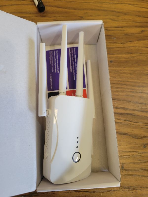 Photo 1 of 2026 WiFi Extender Signal Booster - 2.4GHz 300Mbps WiFi Booster for Home, Covers Up to 9999 Sq. Ft, Easy Setup, Ethernet Port & Access Point, Stable Internet Performance with 60+ Devices