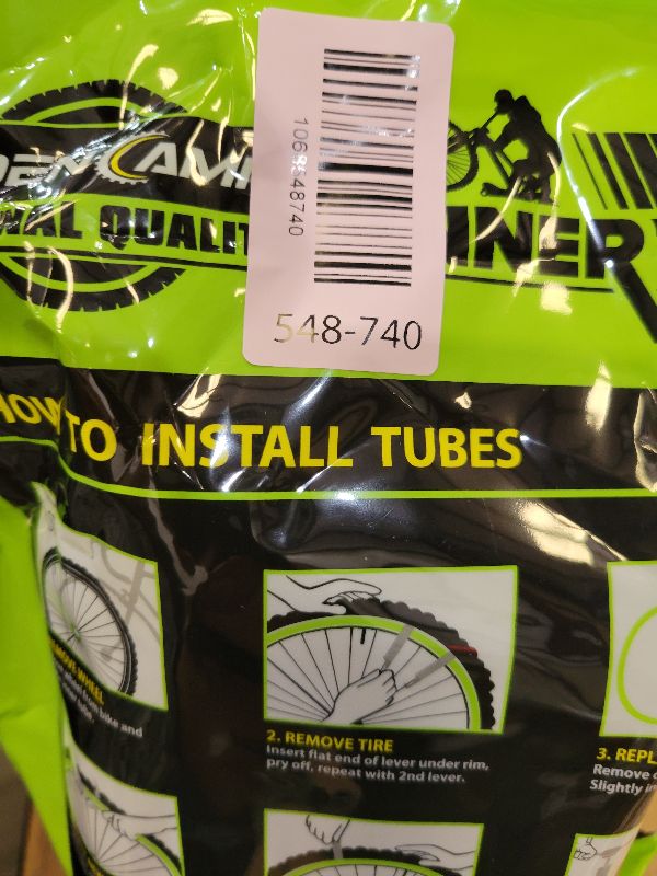 Photo 1 of 2 Pack 26x4.0 Fat Bike Tube, 26x3.5/4.0 E-Bike Fat Bicycle Inner Tube AV Schrader Valve with 2 Tire Levers, 26 x 4.0 Fat Tire Bike Inner Tubes for Ebike Electric Bicycle Road Mountain