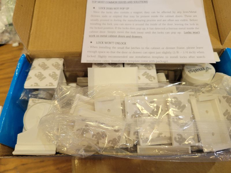 Photo 1 of 20 Pack Magnetic Cabinet Locks Baby Proofing - Vmaisi Children Proof Cupboard Drawers Latches - Adhesive Easy Installation