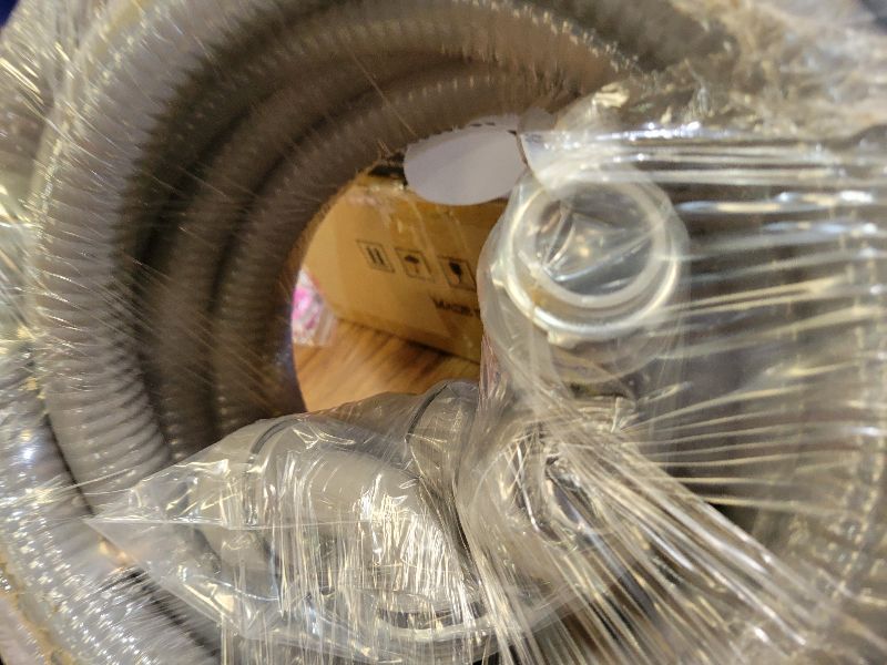 Photo 1 of 1inch 25ft Electrical Conduit Kit,Liquid-Tight Conduit and Connector Kit with 5 Straight and 3 Angle Fittings Included,Flexible Non - Metallic Electrical Conduit(1" Dia, 25 Feet)