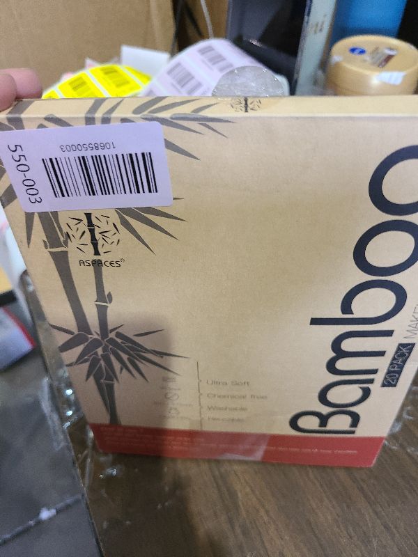 Photo 1 of 20 Packs Organic Reusable Makeup Remover Pads, Washable Bamboo Cotton Rounds for All Skin Types with Cotton Laundry Bag