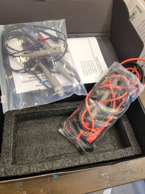 Photo 1 of ?Upgraded Model 2*P6100 Probe? FNIRSI 3 in1 Oscilloscope/Multimeter/DDS Signal Generator with 2 Channels, 10MHz Bandwidth, 50MSa/s Sampling Rate, 10000 Counts, Voltage, Current, Capacitor, Resistor