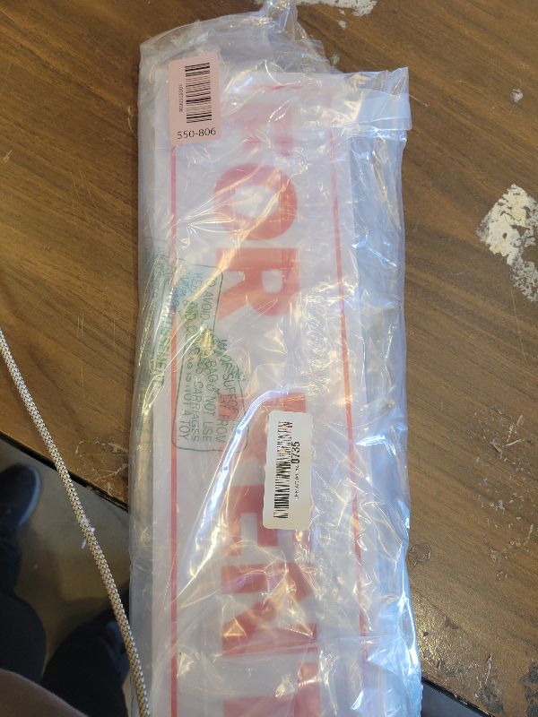 Photo 1 of 1PC - For Rent Real Estate Sign Riders Sleeves, 17" x 5"- Double Sided - PVC Plastic - For Rent Sign