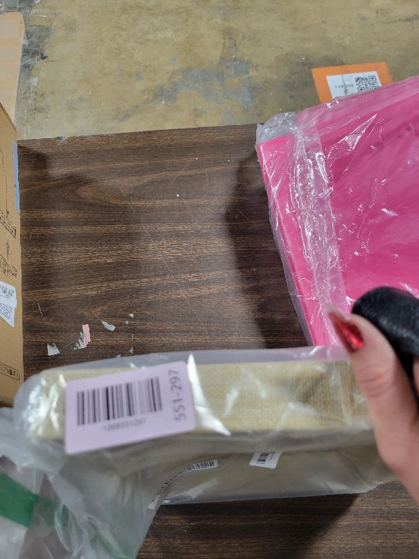 Photo 1 of 1 Piece Linen Jewelry Display Tray Jewelry Viewing Tray Stackable Jewelry Tray Showcase Organizer Jewelry Display Empty Plate for Necklace Bracelet Ring Earring Watch, 13.8 x 9.4 Inch, Beige