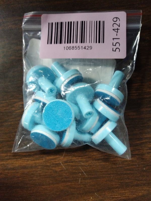 Photo 1 of 12 Pieces Baby Nail File Pads Nail Trimmer Replacement Pads Electric Baby Nail Grinding Heads for Standard Electric Kid Nail Trimmer Suits to Over 12 Months Newborn Infant Toddler (Blue)