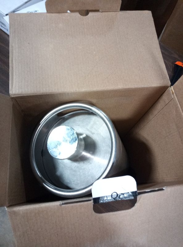 Photo 1 of 128OZ Mini Keg Growler, Draft Beer Dispenser System Portable Stainless Steel Beer Growler Tap System Keeps Carbonation and Fresh with 0-60PSI Dual-Stage CO2 Regulator for Camping, Picnics