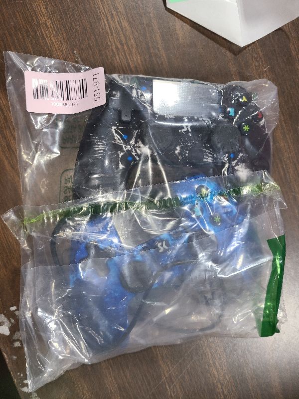 Photo 1 of 2 Pack Wireless Controller for PS4, Controller for Sony PlayStation 4, Double Shock 6-Axis Motion Sensor, Sensitive Touch Pad, Built-in Speaker & 3.5mm Headset Jack, Compatible with PS4/Pro/Slim