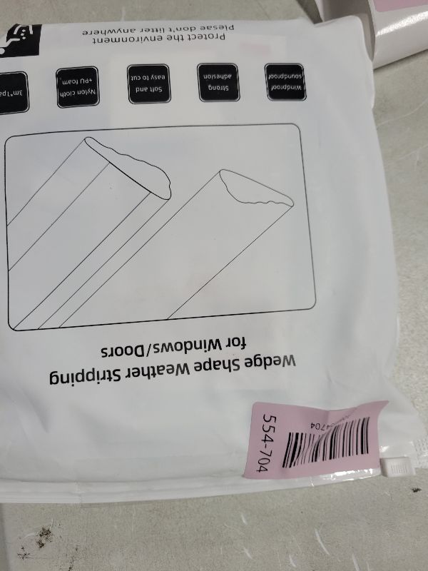 View 3 of 118”Wedge Weather Stripping Door Seal Strip for Door Frame,Self-Adhesive Window Insulation for Winter,Dark Foam Gap Filler for Light Noise Blocker,Front Exterior Door Side Draft Stopper,White