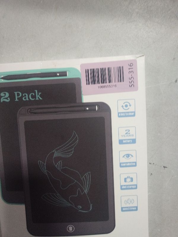 Photo 1 of [2 Pack] TIQUS 9.25 Inch LCD Writing Tablet Pad Ewriter Electronic Board and MeMO Notes for and Adults at Home School and Office Middle Stylus [Black]