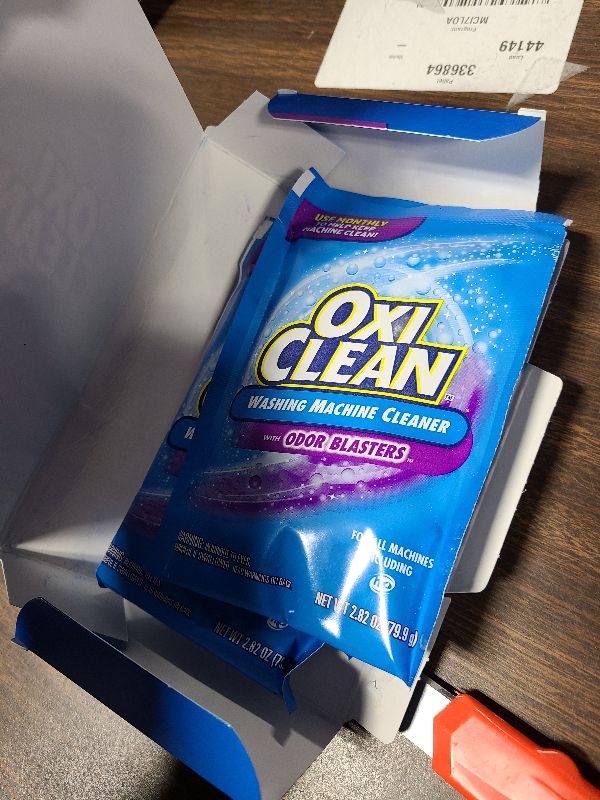 Photo 1 of (2 pack) OxiClean Washing Machine Cleaner with Odor Blasters, 4 Count