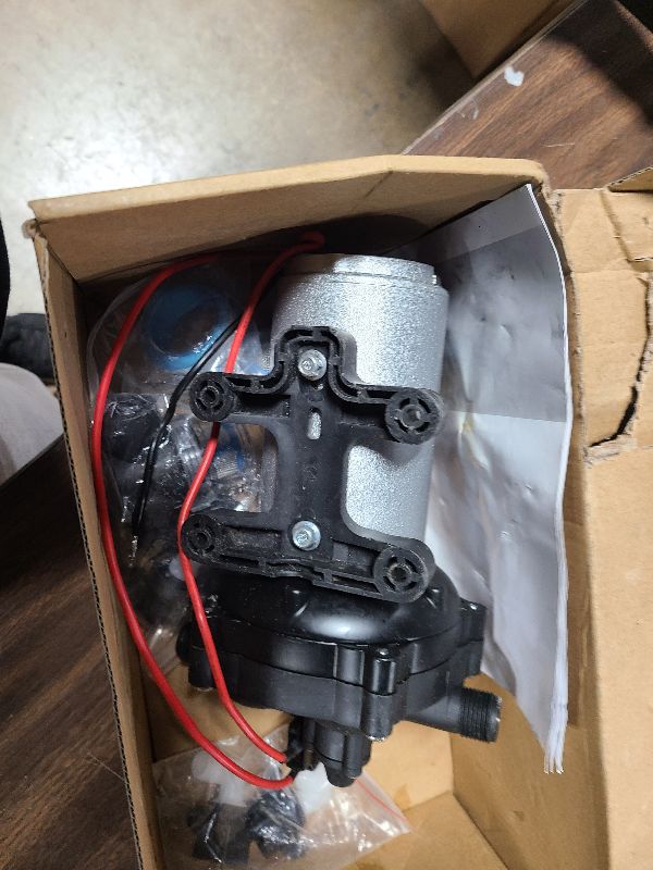 Photo 1 of [Upgraded Version] 12V DC RV Fresh Water Pump, 7GPM 70PSI, Five Chamber Self-Priming Diaphragm Pump with Heavy Duty Pressure Switch & Strainer for RV, Marine, Yacht, Caravan, Camper (7GPM-70PSI-12V)