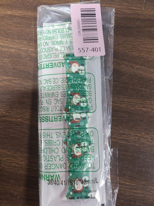 Photo 1 of 2 Pack Christmas Watch Band Compatible with Apple Watch Band 46mm 45mm 42mm 41mm 40mm 38mm Holiday Silicone Watch Strap for Apple Watch Series 10/9/8/7/6/5/4/3/2/1/SE, Cute Xmas Gift for Boys Girls