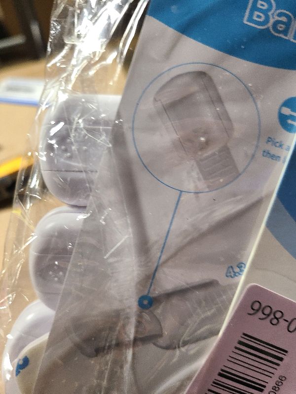 Photo 1 of 10 Pack Cabinet Locks Baby Proofing, Child Proof Cabinet Locks with 3M Adhesive - Easy Installation with Adjustable Straps, Multi-Purpose Child Safety Latches for Drawers Fridge Trash Cans Toilets