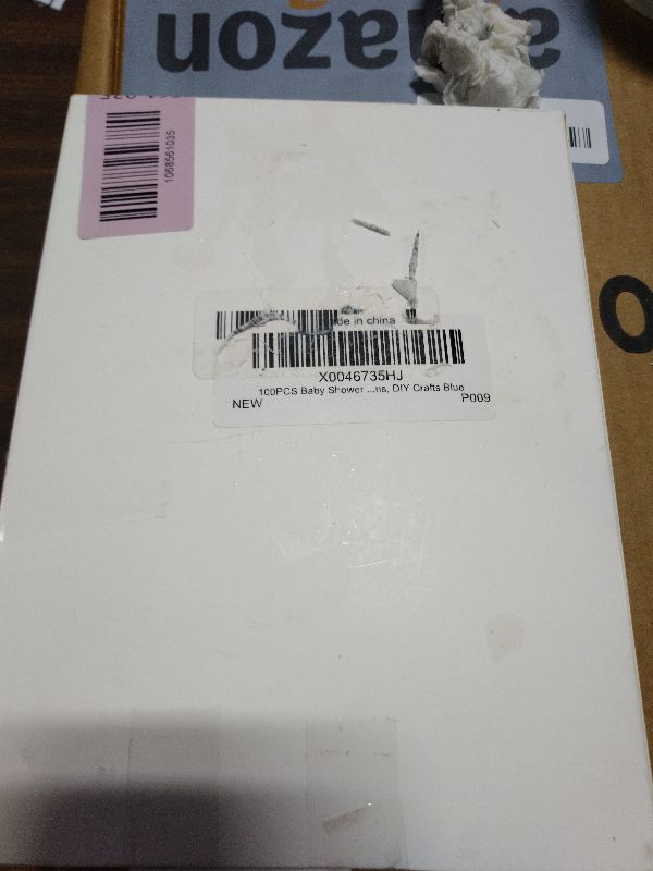 Photo 1 of 100PCS Baby Shower Clothespins Games Boy Plastic Clothes Pin with Storage Bag Mini Blue Pin Bulk 1.4 inch for Party Decorations, DIY Crafts