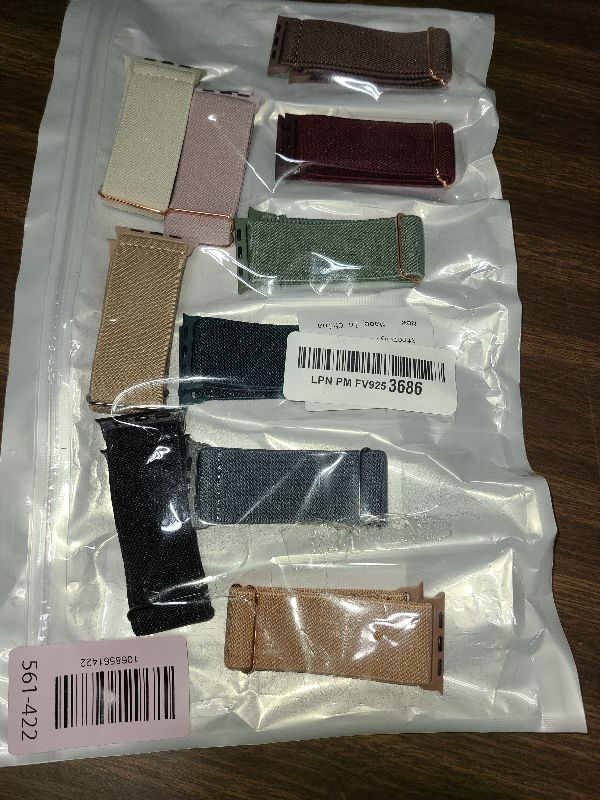 Photo 1 of 10 Pack Stretchy Bands Compatible with Apple Watch Band 40mm 38mm 41mm 42mm 44mm 45mm 46mm 49mm Women Men, Water-Resistant Solo Loop Elastic Sport Straps for iWatch Series 11 10 9 8 7 6 5 4 3 SE Ultra