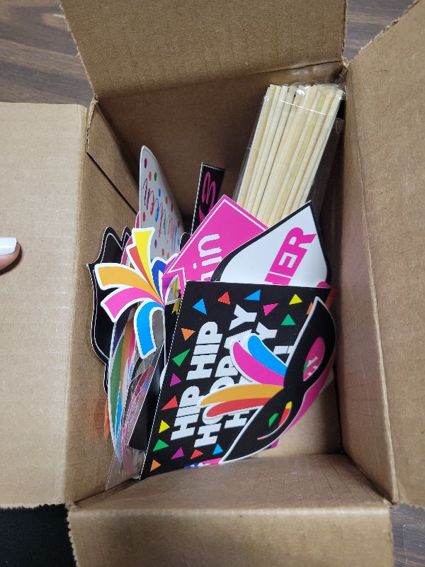 Photo 1 of 13th Birthday Photo Booth Props - 40 Pieces - Funny Birthday Party Supplies for Him or Her - Photo Booth Decorations, Favors and Gifts