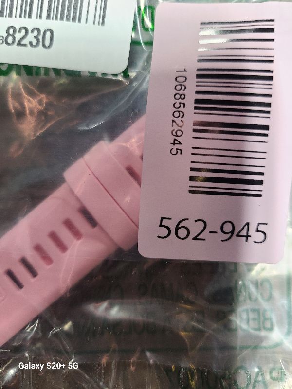Photo 1 of 20mm Silicone QuickFit Watch Band for Garmin Fenix 8 43mm/7S/7S Pro/6S/6S Pro/5S/5S Plus, Epix Pro 42mm, for Descent Mk2S/Mk3 43mm, Soft Rose Gold Strap for Women, Pink