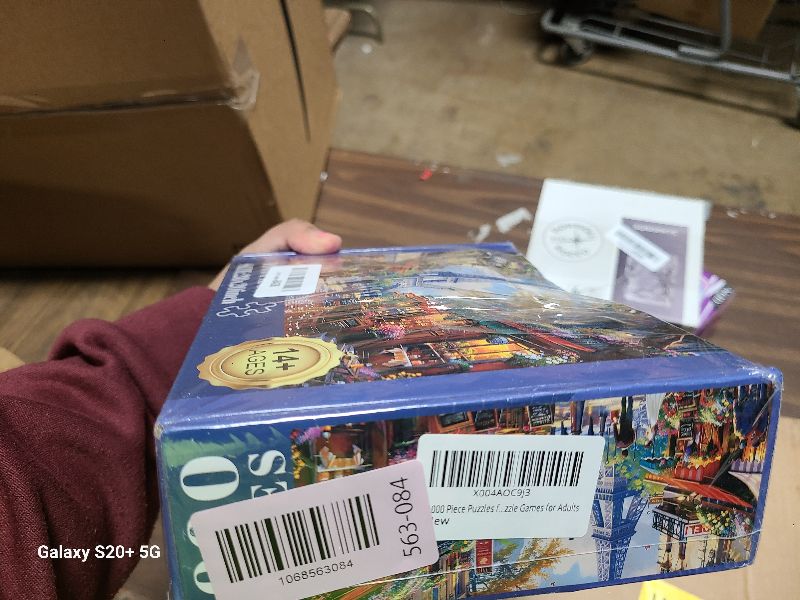 View 2 of 1000 Pieces Puzzle for Adults - Charming Paris Puzzle for Adults Children - Recycled Paper Jigsaw Puzzle 1000 Pieces - Fun and Challenging Family Game Great Gift Idea, Finished Size is 28 * 20 in
