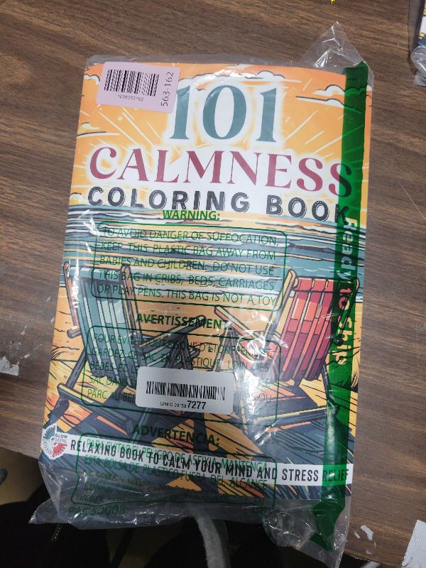 Photo 1 of 101 CALMNESS: Adult Coloring Book — Relaxing Book to Calm your Mind and Stress Relief — Beautiful Designs of Animals, Landscape, Beach, House, Birds, Flowers, and more