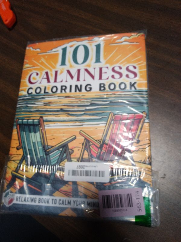 Photo 1 of 101 CALMNESS: Adult Coloring Book — Relaxing Book to Calm your Mind and Stress Relief — Beautiful Designs of Animals, Landscape, Beach, House, Birds, Flowers, and more