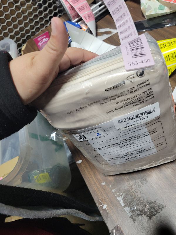 Photo 1 of 10 Set Compression Packing Cubes for Travel Gifts Women Mom,OlarHike Luggage Clothes Organizer for Travelers,Airplane/Cruise/Car/Train Travel Essentials,Compressible Expandable Saver Space Bags(Beige)