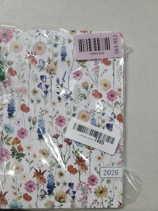 Photo 1 of 2026 Planner, Weekly and Monthly Calendar Planner for Women, Jan 2026 - Dec 2026, Hardcover Planning Agenda Book with Tabs, Spiral Bound, Inner Pocket, Perfect for School Office Supplies, 6.3" x 8.5" - Wildflowers