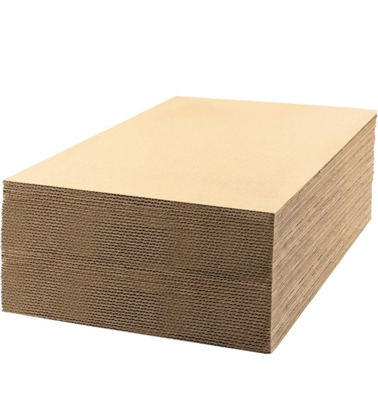 Photo 1 of (364)
Golden State Art, 50 pack 11x17 Corrugated Cardboard Sheets Cardboard Inserts Flat Cardboard Layer Pads for Packing, Mailing or Art Crafts (1/8" Thick, Brown)