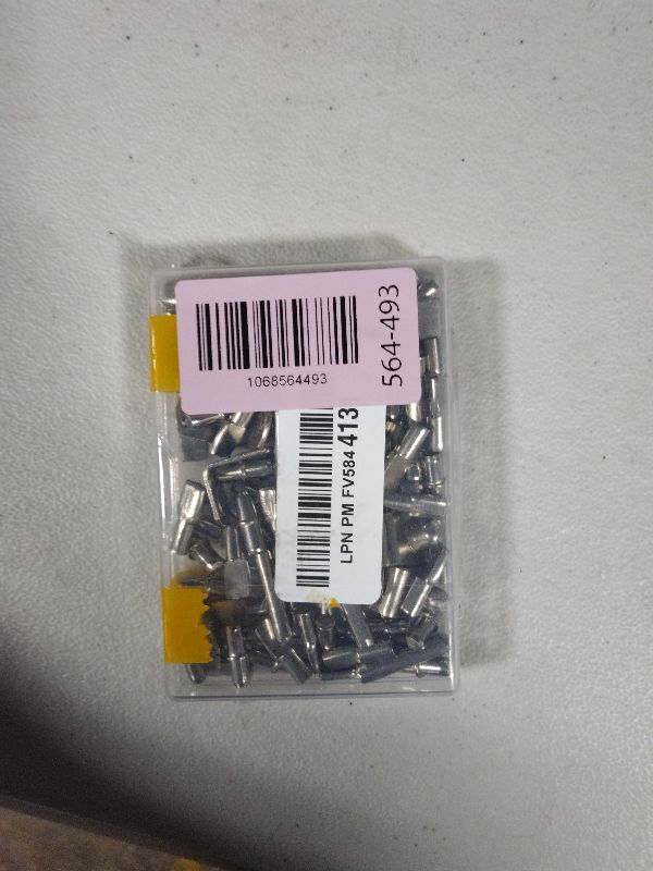 Photo 1 of 104Pcs Shelf Pins Kit,4 Styles Nickel Plated Shelf Support Pegs,Bookshelf Pegs for Shelves,Cabinet Shelf Bracket Pegs Shelf Pins Holders for Kitchen Furniture & Closet ( 5mm & 1/4inch )
