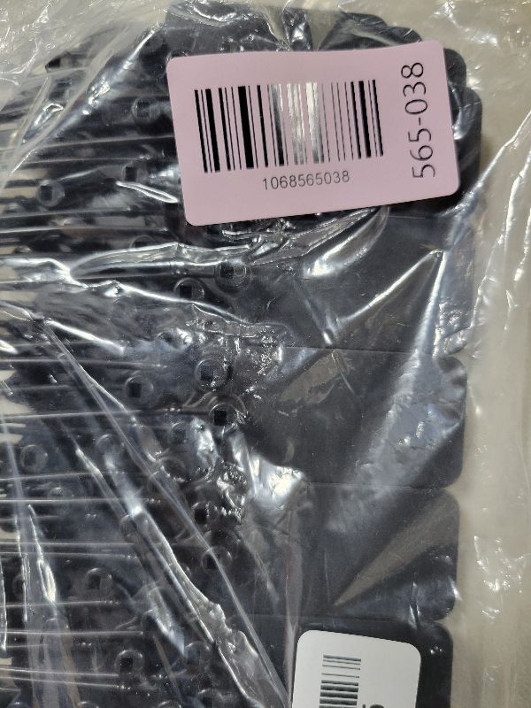 Photo 1 of 100 Black Blank Plastic Tags for Labeling Waterproof Hanging Labels Writable Tags Seal Plastic Marking Label for Clothes Bags Keys Inventory with One Marker Pen