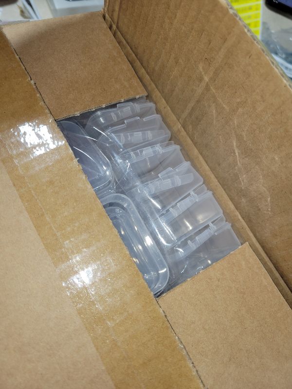 Photo 1 of 120 Pack Bead Organizer 3 Sizes Clear Plastic Storage Containers Boxes with Hinged Lids Stackable & Portable for Jewelry Making, Bracelet DIY, Crafts, Nail Art & Diamond Storage