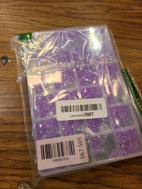 Photo 1 of 20000Pcs Light Purple AB Flatback Jelly Resin Rhinestones for Bedazzling, Mix Sizes 2-6mm Crystal Rhinestones Gems, Purple Gems Bedazzling for Crafting for DIY Face Makeup Crafts Tumblers