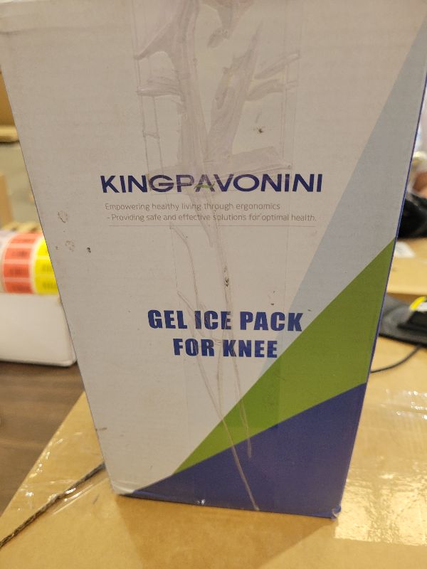 Photo 1 of 2 Pack XXL Knee Ice Pack Wrap Around Entire Knee After Surgery, Reusable Large Gel Ice Pack for Pain Relief, Swelling, Surgery, Sports Injuries