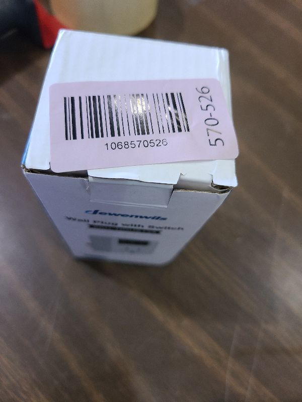 Photo 1 of [UL Listed] DEWENWILS Grounded Single Port Power Adapter with On/Off Switch, 3 Prong Electrical Plug Outlet Switch, 15A Circuit Breaker, 280J Surge Protector, White, 3 Pack