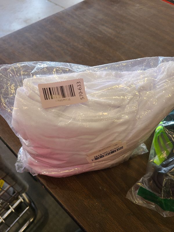 Photo 1 of 10x10ft Wrinkle Free White Backdrop Curtain for Parties Soft Fabric Drapes Wedding White Curtain Backdrop for Birthday Party Decorations Background for Photography 5x10ft, 2 Panels