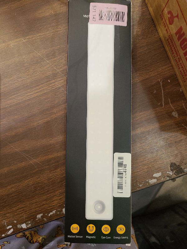 Photo 1 of 13inch Under Cabinet Lighting, 2500mAh Motion Sensor Light Indoor, USB Rechargeable Battery Operated Closet Light, Dimmable LED Cabinet Lights, Under Counter Light for Kitchen (2-Pack)