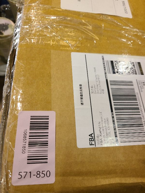 Photo 1 of 12 FT Trampoline Replacement Safety Enclosure Net for 6 Straight Poles Round Frame Trampolines, Breathable and Weather-Resistant with Adjustable Straps(NET ONLY)