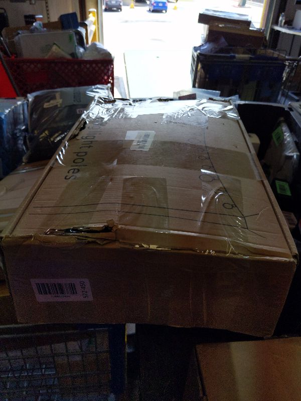 Photo 1 of 10Ft String Light Poles 4 Pack,Light Poles for Outside Lights,Outdoor with Fence Brackets Hanging Lights,Metal Stand Deck Patio Backyard