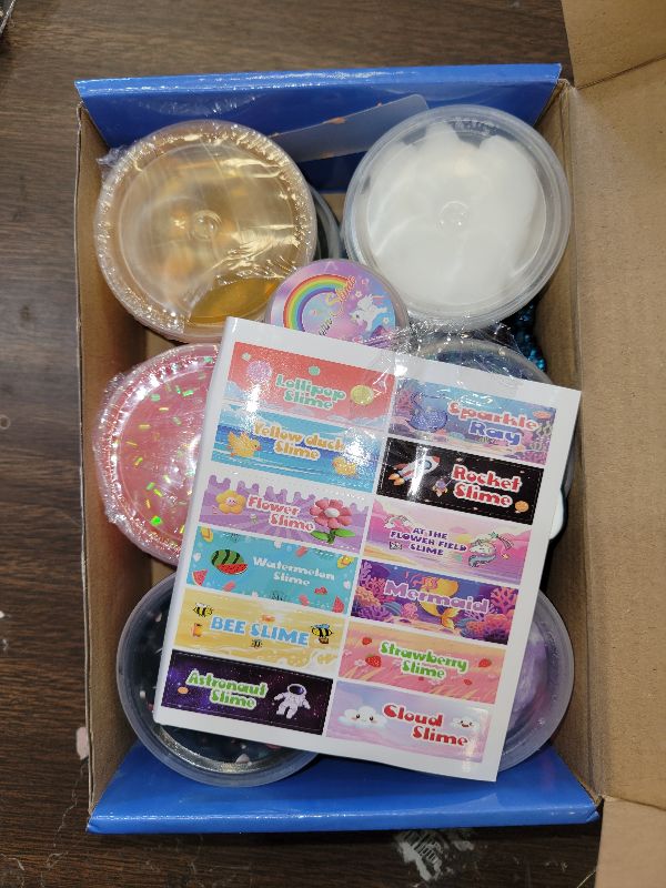 Photo 1 of 13 Pack Crunchy Slime kit,DIY Butter Slime,Stress Relief Toys,Craft Toy, for Girl and Boys Party Favors,Easter Basket Fillings