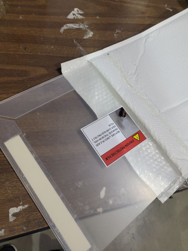 Photo 1 of 11 x 14 Acrylic Picture Frame, Horizontal/Vertical Clear Photo Frame for Wall with Tape, No Drilling Floating Hanging Frameless Picture Frame, Wall Mount Sign Holder 11x14 for Home, School, Office