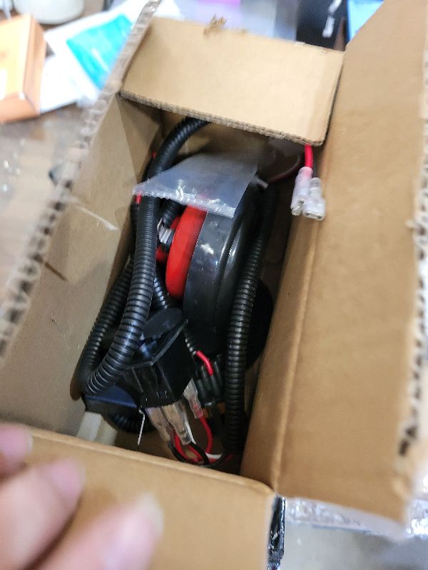 Photo 1 of 12V Universal UTV Horn Kit with Blue Rocker Switch Compatible with Polaris Ranger RZR, Kawasaki, etc