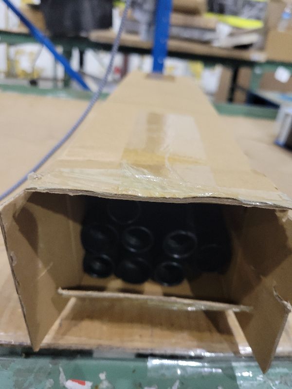 Photo 1 of 1 Inch Curtain Rods for Windows, 32 to 144 Inch Black Rustic Curtain Rod Set, Modern Design Drapery Tubes with Brackets Room Divider, For Indoor and Outdoor