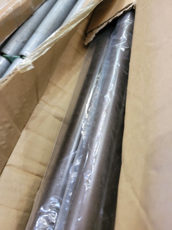 Photo 1 of 1 1/8 Inch Diameter Curtain Rods 144 to 240 Inches(12-20ft), Telescoping Heavy Duty Large Drapery Rod with Adjustable Aluminum Alloy Bracket, Solid End Caps for Windows Decoration, Brushed Nickel