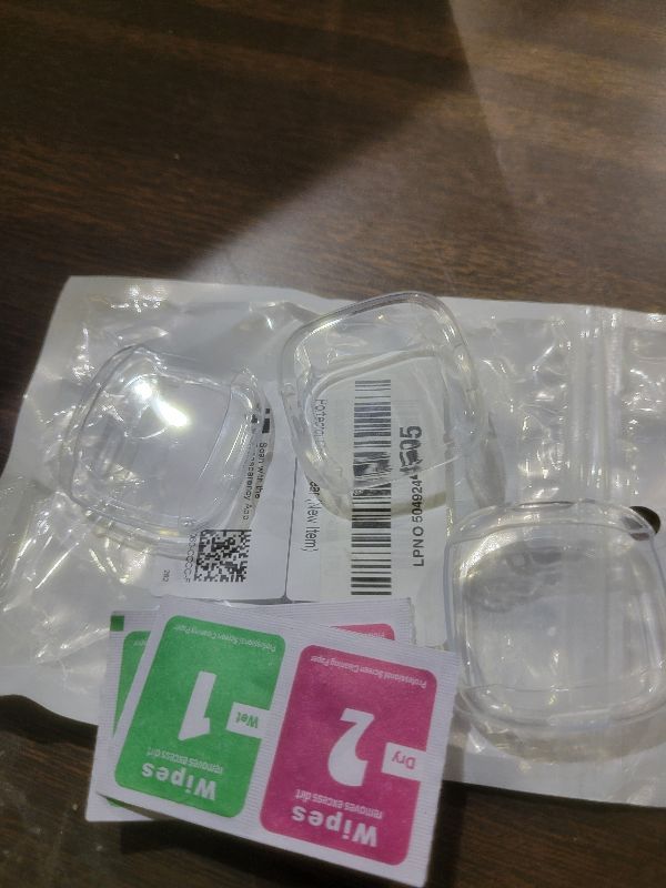 Photo 1 of [3-Pack] Suoman for Fitbit Sense 2 /Versa 4 Screen Protector Case, Full Around Electroplate Soft TPU Bumper Around Protective Case Cover for Fitbit Sense 2 /Versa 4 Smartwatch(Clear+Clear+Clear+Clear)